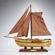 Vintage Dutch Botter Fishing Boat Sailboat Model 17.5
