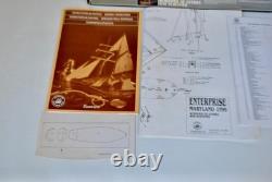 Vintage Enterprise Maryland 1799 War Ship Constructo 80809 Wooden Model Ship Kit