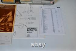 Vintage Enterprise Maryland 1799 War Ship Constructo 80809 Wooden Model Ship Kit