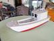 Vintage Folk Art Chesapeake Bay Scow Work Boat Scratch Built Wood Model 25 L