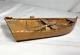 Vintage Folk Art Wooden Row Boat Model 12