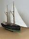 Vintage Hand Built Model Of An 1800s/ 1900s American Fishing Smack Boat