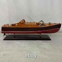 Vintage Handcrafted RIVA ARISTON Style 20 Dual Cockpit Italian Luxury Motorboat