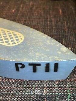Vintage Homefront WWII PT Boat toy model, wooden boat, folk art, PT 11