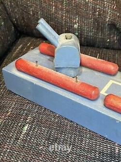 Vintage Homefront WWII PT Boat toy model, wooden boat, folk art, PT 11