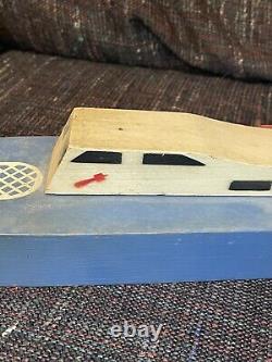 Vintage Homefront WWII PT Boat toy model, wooden boat, folk art, PT 11