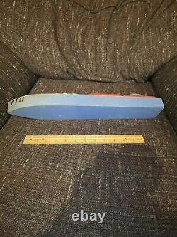 Vintage Homefront WWII PT Boat toy model, wooden boat, folk art, PT 11