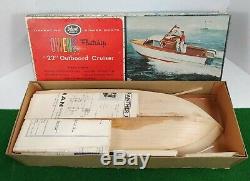Vintage Ideal Models OWENS Fleetship 22 Outboard Cruiser Power Boats 1552 RARE