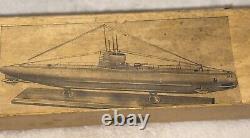 Vintage Ideal U. S. Submarine 24 Balsa Wood Model Kit UNASSEMBLED