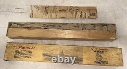 Vintage Ideal U. S. Submarine 24 Balsa Wood Model Kit UNASSEMBLED