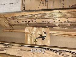 Vintage Ideal U. S. Submarine 24 Balsa Wood Model Kit UNASSEMBLED