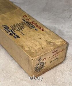 Vintage Ideal U. S. Submarine 24 Balsa Wood Model Kit UNASSEMBLED