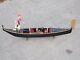 Vintage Italian Gondola Replica Model Venice Italy Wooden Boat Handmade 40 Long
