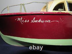 Vintage Ito Miss Sakura Wooden Toy Cabin Cruiser