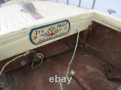 Vintage Ito Miss Sakura Wooden Toy Cabin Cruiser