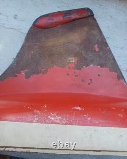 Vintage Jacrim Antique Wood Pond Yacht Sail Boat Hollow Hull with Lead Keel