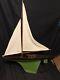 Vintage Jacrim Seaworthy Boats Toy Model Wood Pond Yacht Sail Boat Sea Gull 146