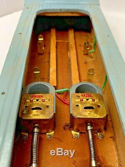 Vintage Japan Destroyer Ship Boat Wood Model TMY ITO With Wood Crate 19-2404