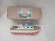 Vintage Kmk Kokusai Wooden Scientific Models Boat Ship Withmotor Box Battery Op