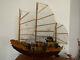Vintage Large Chinese Junk/boat Wooden Sculpture/model Hand Made