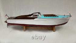 Vintage Large Wooden Model Boat