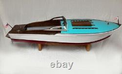 Vintage Large Wooden Model Boat