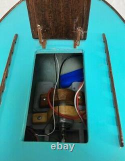 Vintage Large Wooden Model Boat
