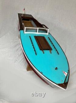 Vintage Large Wooden Model Boat
