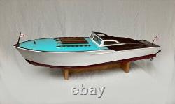 Vintage Large Wooden Model Boat