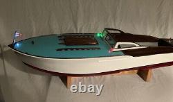 Vintage Large Wooden Model Boat