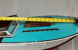 Vintage Large Wooden Model Boat