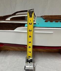 Vintage Large Wooden Model Boat