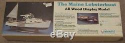 Vintage MIDWEST PRODUCTS The MAINE LOBSTER BOAT Wood Model Kit