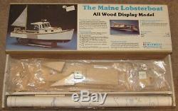 Vintage MIDWEST PRODUCTS The MAINE LOBSTER BOAT Wood Model Kit