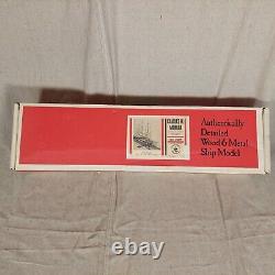 Vintage Marine Models'Charles W. Morgan' Solid Hull Wood Ship Model NIOB USA