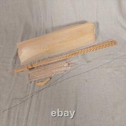 Vintage Marine Models'Charles W. Morgan' Solid Hull Wood Ship Model NIOB USA