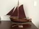 Vintage Mid-century Dutch Botter Boat Model