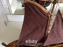 Vintage Mid-Century Dutch Botter Boat Model
