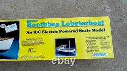 Vintage Midwest Boothbay Lobster Boat R/C Balsa Model Boat Kit No. 964 30 Hull