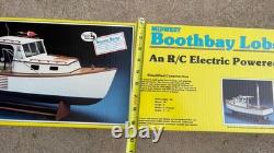 Vintage Midwest Boothbay Lobster Boat R/C Balsa Model Boat Kit No. 964 30 Hull