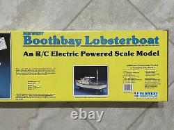 Vintage Midwest Wood Model BOOTHBAY LOBSTERBOAT RC Unbuilt Open Box