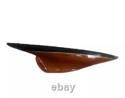 Vintage Model 35 Inch Wood Wooden Yacht Sailboat Boat