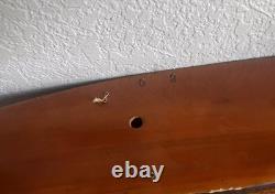 Vintage Model 35 Inch Wood Wooden Yacht Sailboat Boat