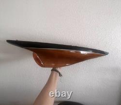 Vintage Model 35 Inch Wood Wooden Yacht Sailboat Boat