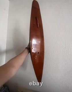 Vintage Model 35 Inch Wood Wooden Yacht Sailboat Boat