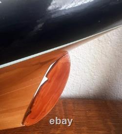 Vintage Model 35 Inch Wood Wooden Yacht Sailboat Boat