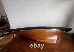 Vintage Model 35 Inch Wood Wooden Yacht Sailboat Boat