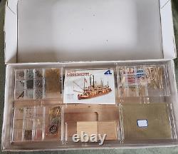Vintage Model Boat Ship King of the Mississippi Artesania Latina 180 wooden kit