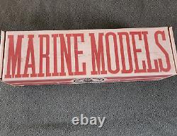 Vintage Model Boat Ship Marine Model Co. Pinky No. 1055 Solid Wood Hull