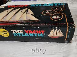 Vintage Model Boat Ship The Yacht Atlantic Ideal Toy Corporation 1/8 No. 3719